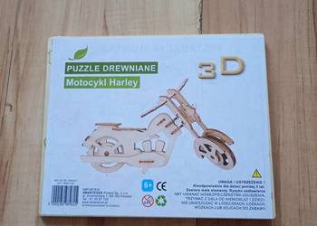 puzzle drewniane 3D motocykl Harley nowe!