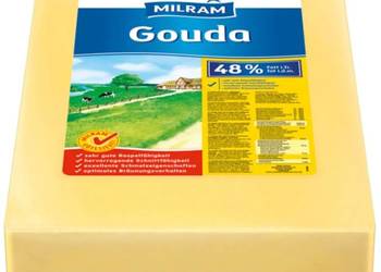 Ser do pizzy Gouda 48% tłuszczu w suchej masie blok 15 kg Ser do pizzy