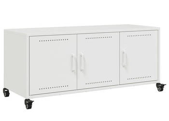 Szafka RTV biała 1005x39x435 cm stal WM-846649