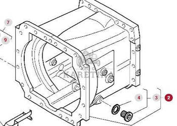 Massey Ferguson 7718S 7718 S 1804A DYNA 6 Obudowa Przekładni Skrzyni Biegó…