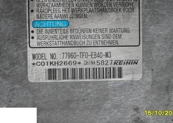 HONDA JAZZ 2012 STEROWNIK AIRBAG SRS KOMPUTER