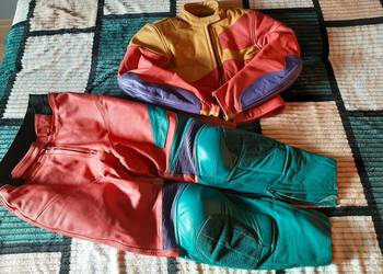 Zestaw komplet motocyklowy damski L skóra naturalna motor