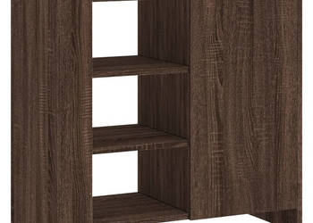 Szafka brązowy dąb 735x35x75 cm materiał drewnopochodny WM-848408