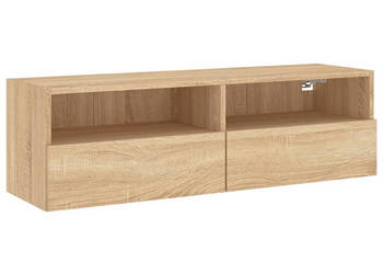 Ścienna szafka TV dąb sonoma 100x30x30 cm WM-836886