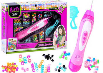 koraliki i ozdoby zestaw do włosów maszynka | ZA3673