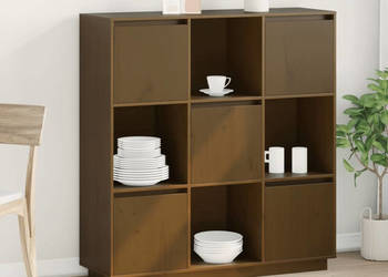 Szafka miodowy brąz 1105x35x117 cm lite drewno sosnowe WM-814372