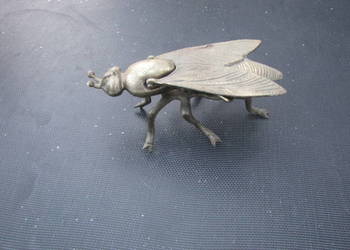 Popielniczka mucha PRL zabytek mosiądz