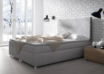 Dwuosobowe kontynentalne łóżko z materacem K-7 + pojemnik 140x200 cm