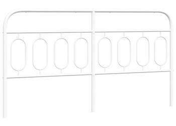 Metalowe wezgłowie białe 183 cm WM-377202