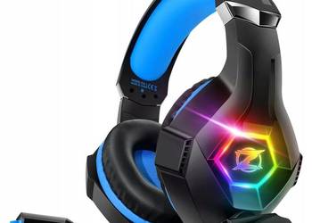 Ozeino ZW1 Zestaw słuchawkowy gamingowy PS5 PC Xbox Stereo Mikrofon LED