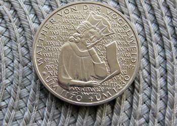 Niemcy 5 Marek 1980r - Mennicza z połyskiem - Walther von der Vogelweide