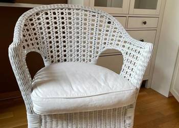 Fotel IKEA Finntorp rattanowy z poduszką
