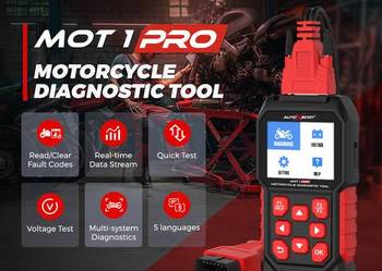 AUTOXSCAN MOTO 1 PRO Tester Diagnostyczny 1 Marka Ekran Kolor. J.POL F.vat