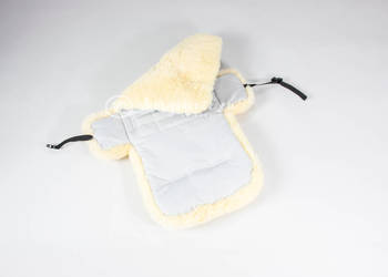 Wkładka do fotelika z zapięciem / Jasno Szara 60x80