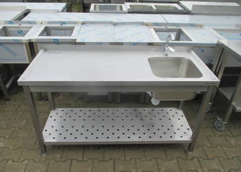 Zlew Gastronomiczny 1 Komorowy Z Półką 150/60/85