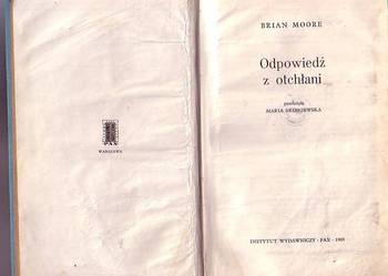 (9344) ODPOWIEDŹ Z OTCHŁANI – BRIAN MOORE