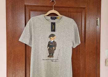 Nowa szara koszulka t-shirt Ralph Lauren Polo Bear rozmiar M unisex