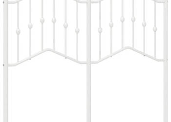 Metalowe wezgłowie białe 120 cm WM-373869
