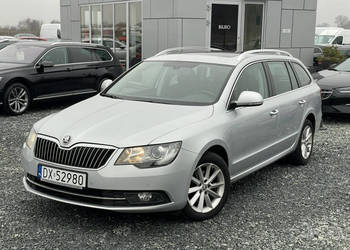 Škoda Superb 1.6 TDI 105KM 2014r. panorama, navi, lift II (2008-2015)