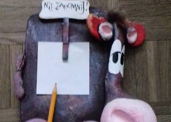 Figurka krowa notatnik
