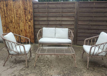 Meble ogrodowe zestaw kanapa + 2 fotele + stolik PROMOCJA