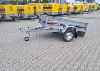 Przyczepa jedno osiowa uchylana Niewiadów 205x125 resor amortyzator od ręki