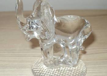 Szklane figurki owoce słoń małpa