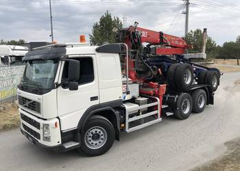 Ciężarówka do przewozu drewna Volvo FM 480 KM 6x4 Z Dzwigiem Diebolt