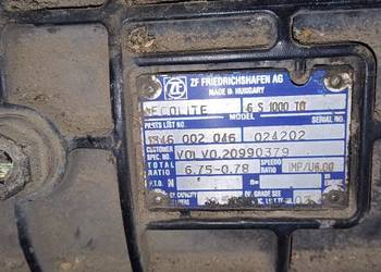 Skrzynia biegów Volvo Man Daff 6S 1000 TO