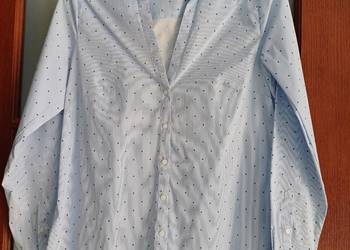 Bluzka nowa koszula H&M 44 błękitna w kropki