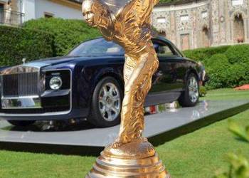 Spirit of Ecstasy H80cm Prestiż Rzeźba z Brązu ze srebrem ROLLS-ROYCE