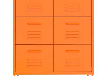 vidaXL Szafka z szufladami, pomarańczowa, 80x35x101,5 cm(SKU:336147)