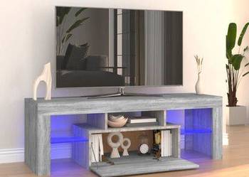 vidaXL Szafka pod TV z LED, szary dąb sonoma, 120x35x40 cm(SKU815667)