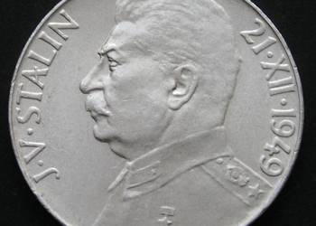 Czechosłowacja 50 koron 1949 - Stalin - SREBRO -