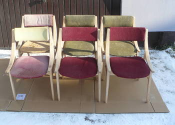 Stare krzesła skoczki - proj. J. Kędziorek.