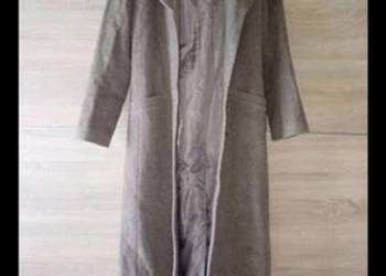 Płaszcz kistermann długi wełna kaszmir m beż camel vintage