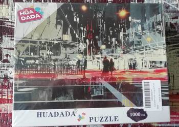 Puzzle Huadada 1000 el. Night Scene of Modern City