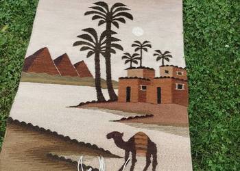 Kilim,wełna,motyw Egiptu