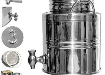 Beczułka bańka ze stali nierdzewnej inox ANTAŁEK beczka 3L z kranem 1/2"