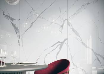 Gres polerowany wielkoformatowy 280x120 BIAŁY MARMUR 6mm