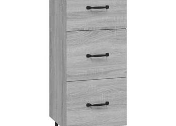 Szafka szary dąb sonoma 345x34x90 cm materiał drewnopochodny WM-817412