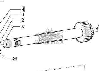 New Holland T7000 T7030 Dolny Wałek Skrzyni Biegów Wałek Rozdzielczy CZĘŚC…