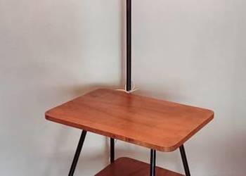 Stolik Vintage z lampą Lata 60 oryginał transport
