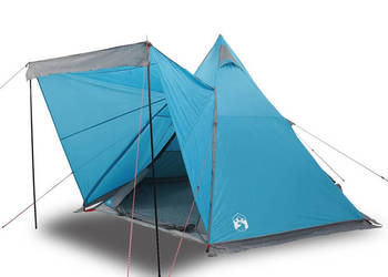 Namiot rodzinny tipi 6-os. niebieski wodoszczelny WM-4009439