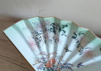 Wachlarz porcelanowy prl