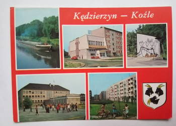Pocztówka Kędzierzyn-Koźle 1986r. + Znaczek