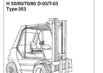 Linde H50D, H50D-03, H60D-03, H50T-03, H70, H80 instrukcja naprawy PL