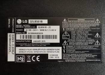 Elektronika matrycy - wyświetlacza do Telewizora LG 32LB561B