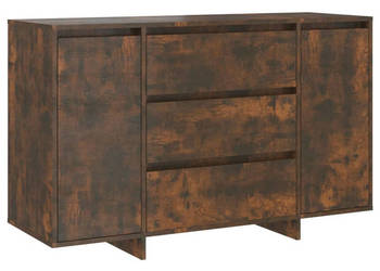 Komoda z 3 szufladami przydymiony dąb 120x41x75 cm WM-813062