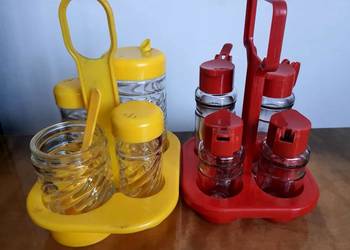 przyprawniki Prl pojemniki na przyprawy